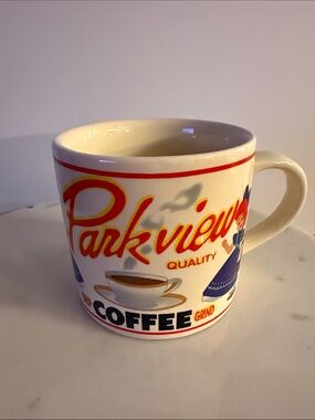 Parkview Coffee Ceramic Mug - yesteryear brand by Westwood 1992 vintage